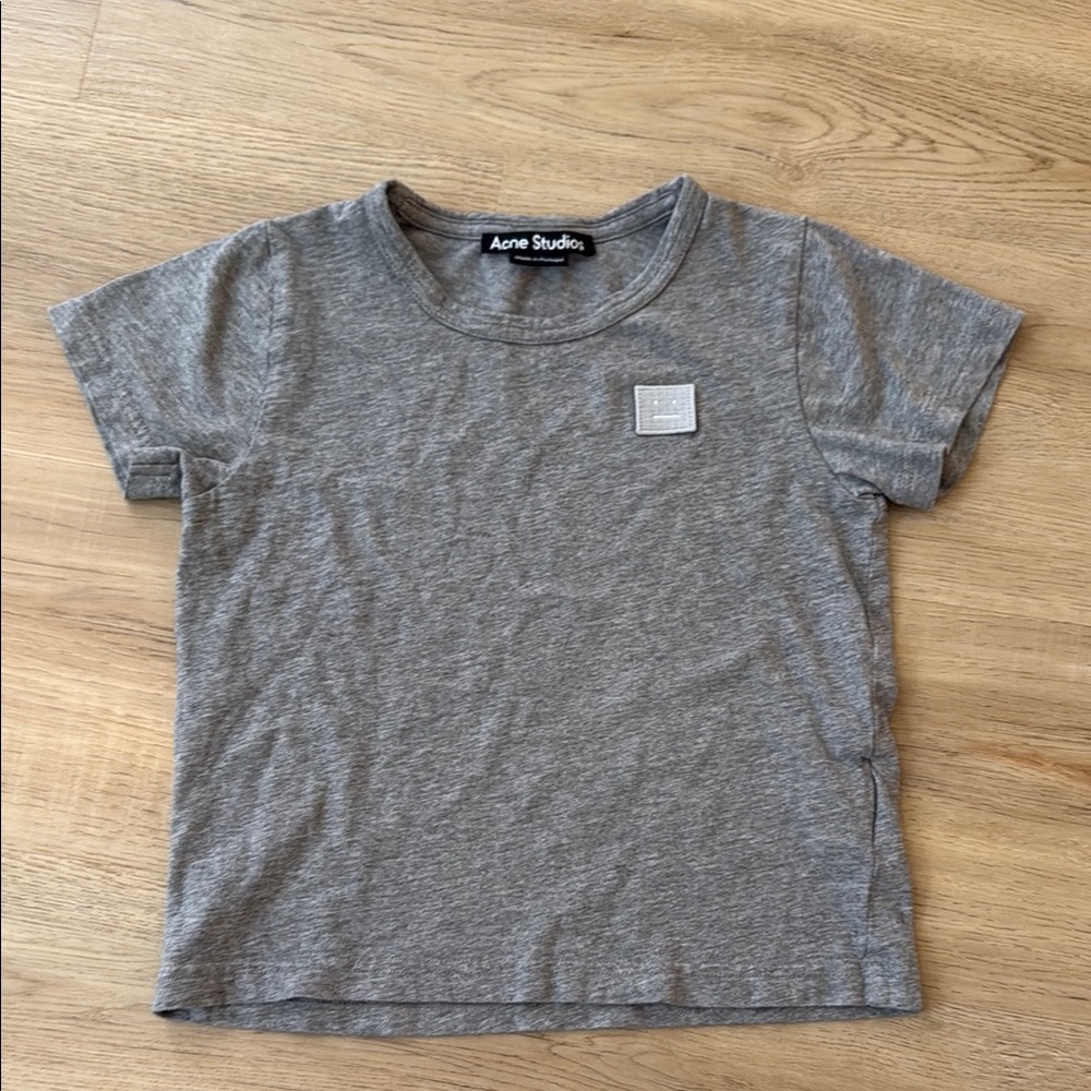 Acne Studios Heather Gray Kids Tee